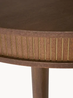 Mesa De Comedor Redonda Calary, Con Espacio De Almacenamiento