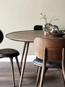 Mesa De Comedor Redonda De Madera De Roble Accent, Tamanos Diferentes