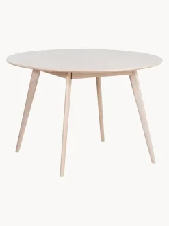 Mesa De Comedor Redonda De Roble Yumi, O 115 Cm