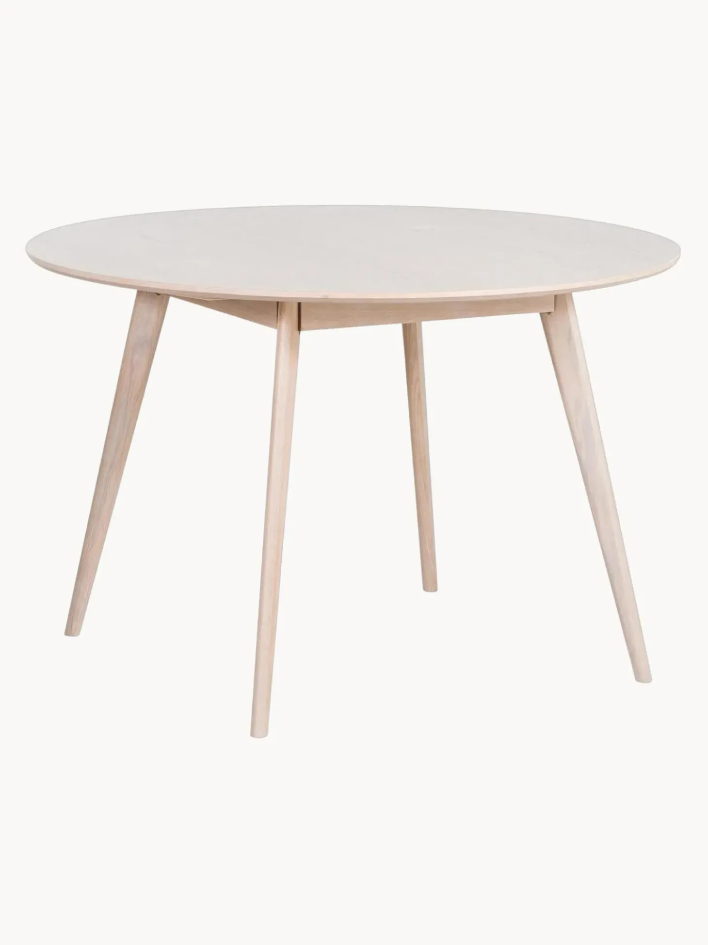 Mesa De Comedor Redonda De Roble Yumi, O 115 Cm