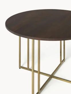 Mesa De Comedor Redonda De Madera De Mango Luca, Tamanos Diferentes