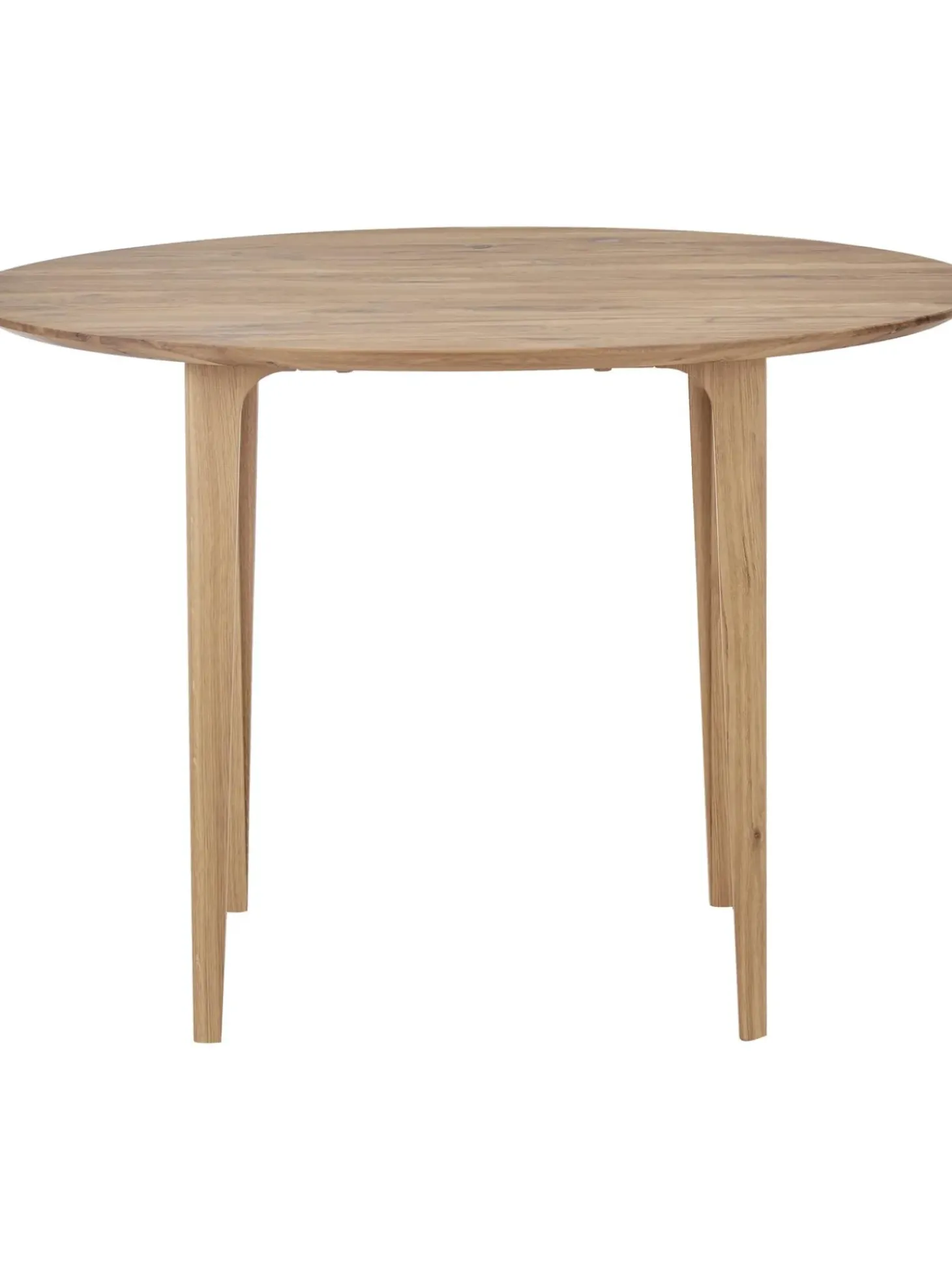 Mesa De Comedor Redonda De Madera De Roble Maciza Archie, O 110 Cm