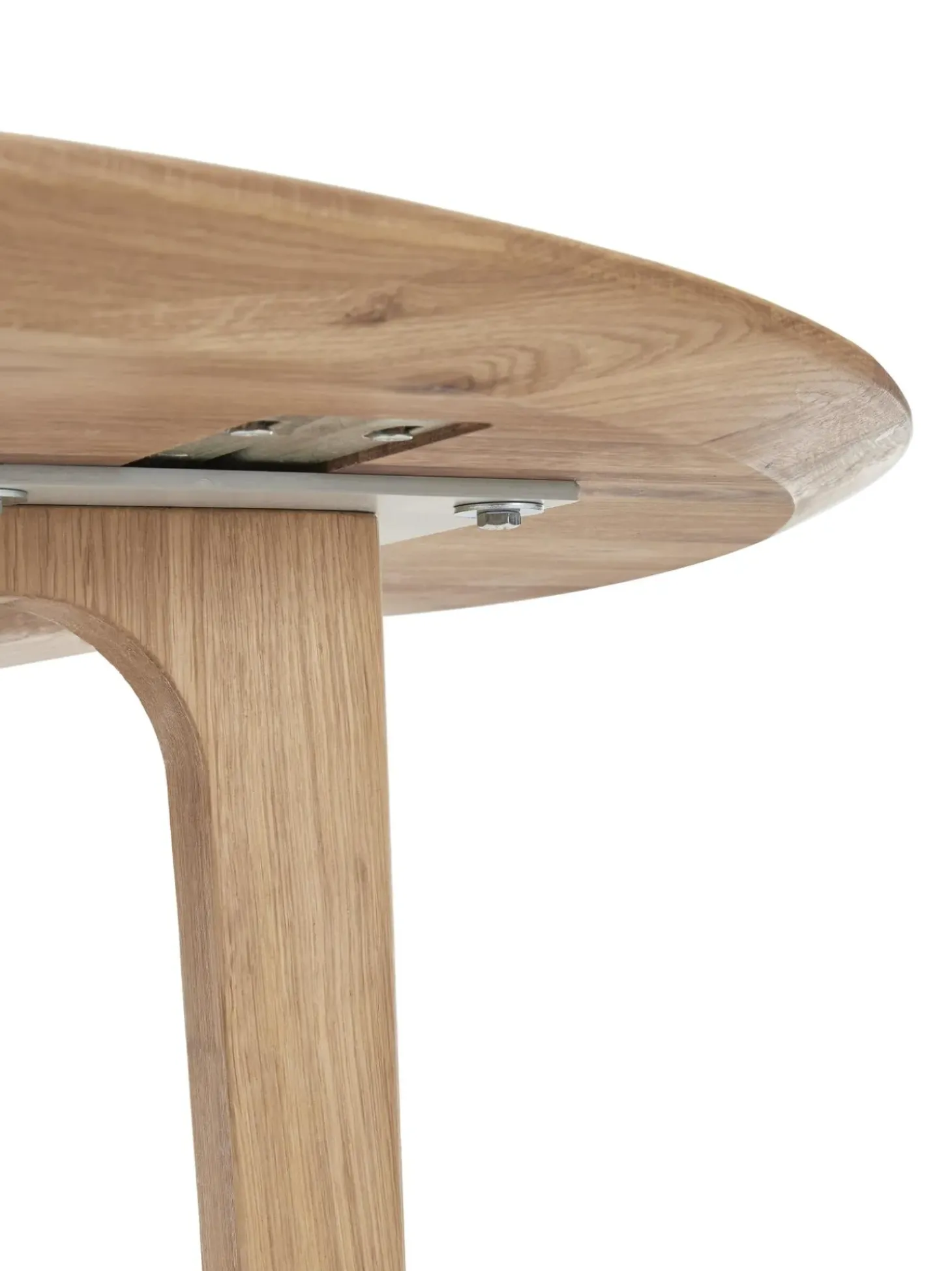 Mesa De Comedor Redonda De Madera De Roble Maciza Archie, O 110 Cm