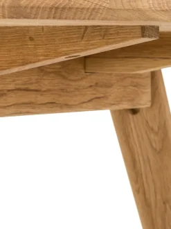 Mesa De Comedor Redonda De Roble Yumi, O 115 Cm