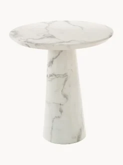 Mesa De Comedor Redonda En Aspecto Marmol Disc