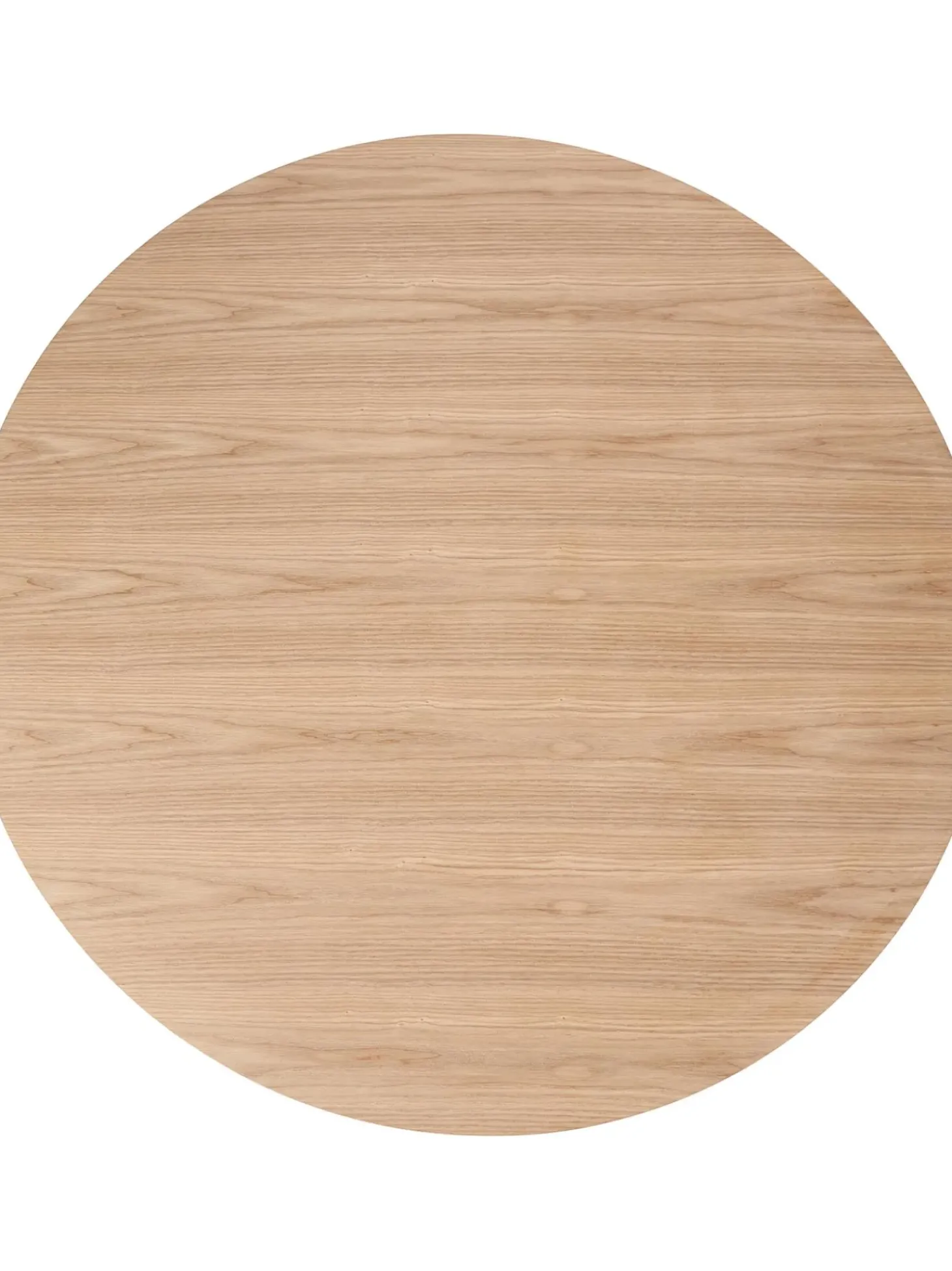 Mesa De Comedor Redonda En Fresno Menorca, O 100 Cm