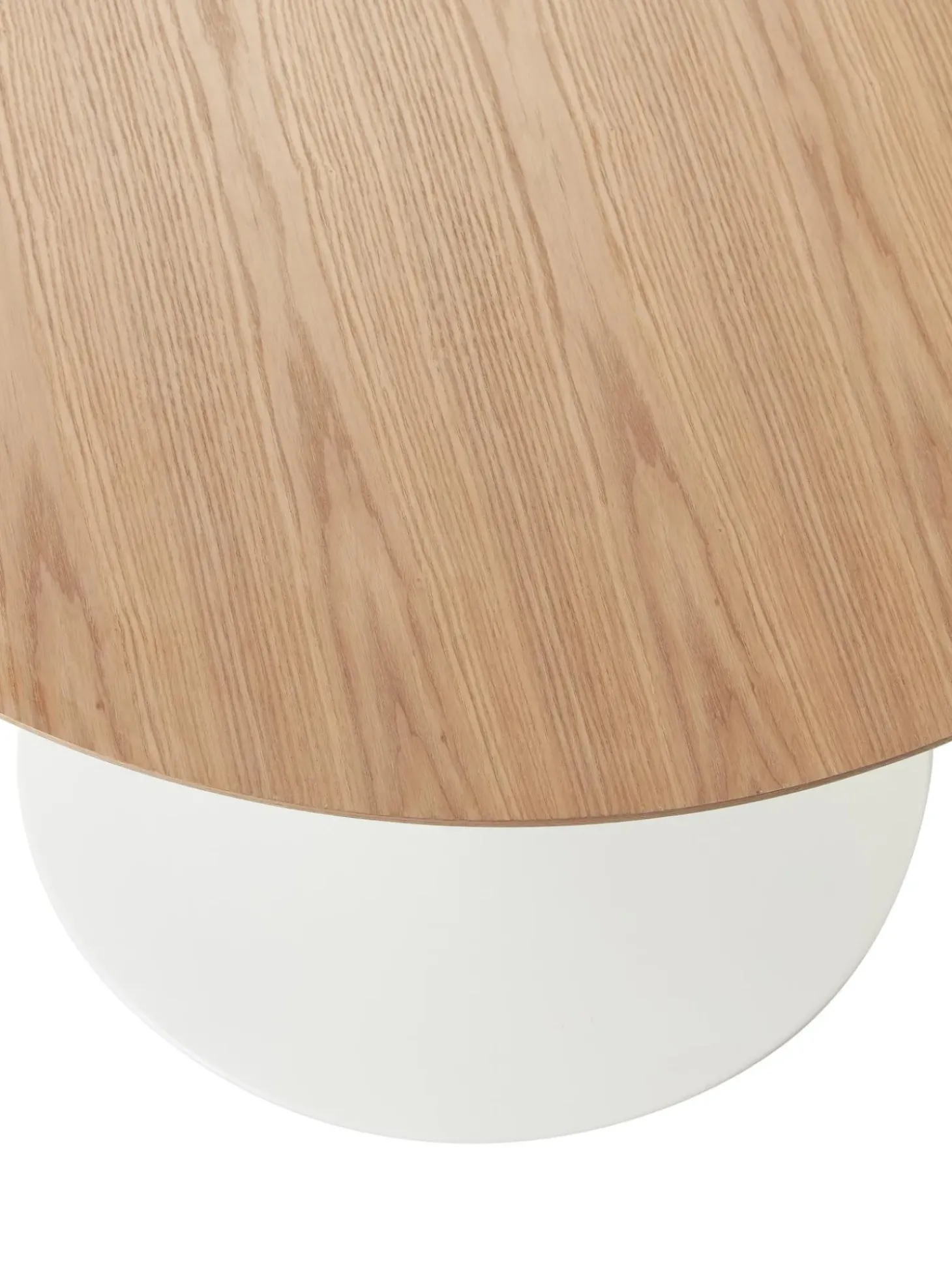 Mesa De Comedor Redonda En Fresno Menorca, O 100 Cm