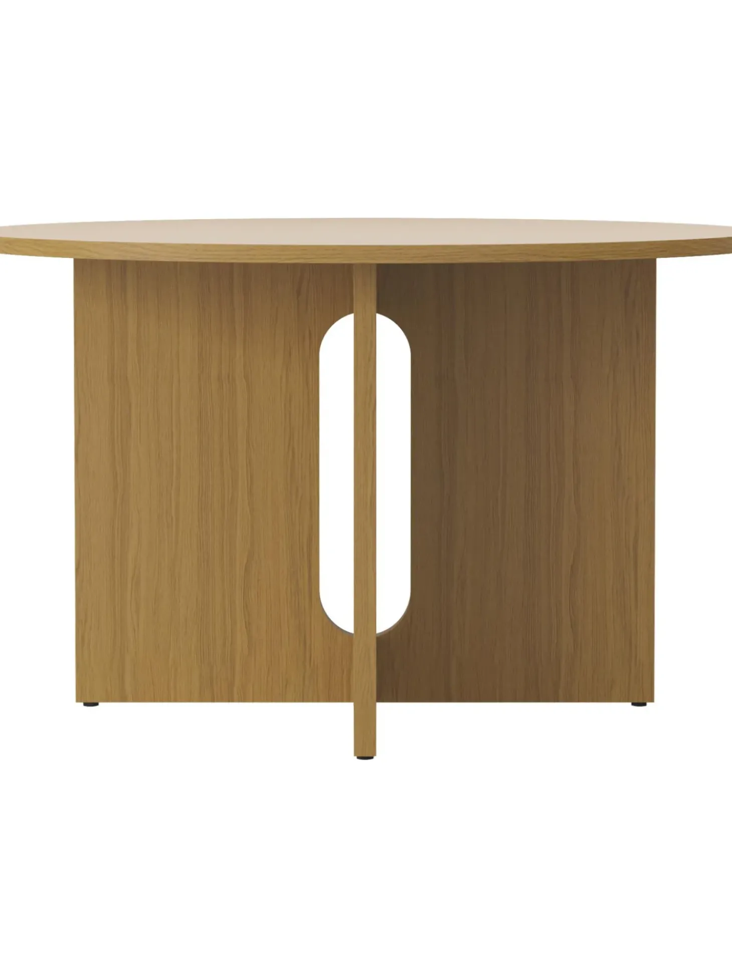 Mesa De Comedor Redonda En Roble Androgyne, Tamanos Diferentes