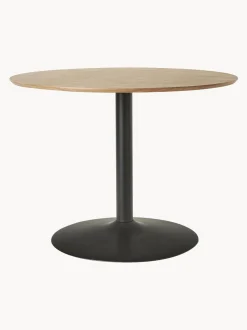 Mesa De Comedor Redonda En Fresno Menorca, O 100 Cm