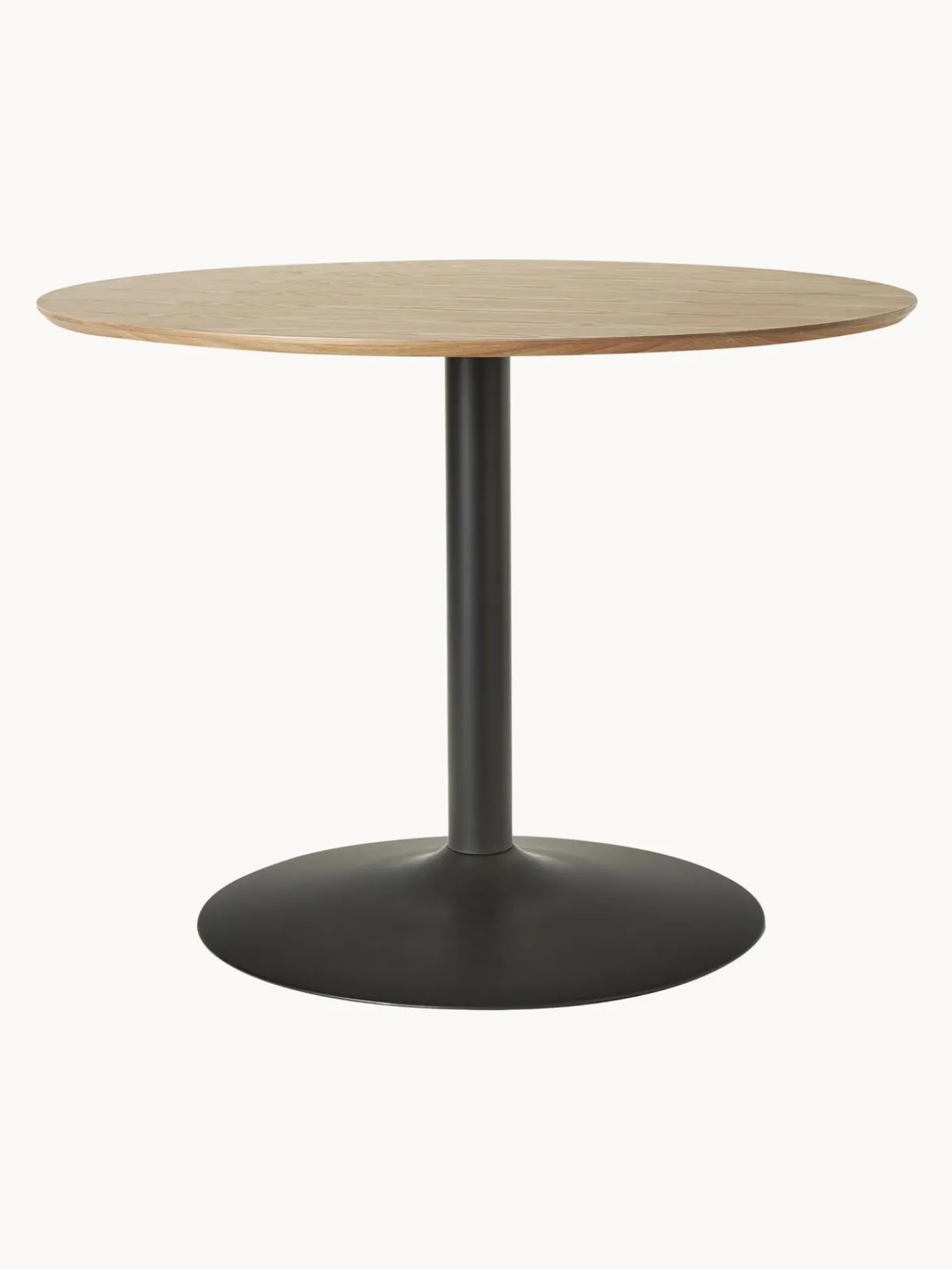 Mesa De Comedor Redonda En Fresno Menorca, O 100 Cm