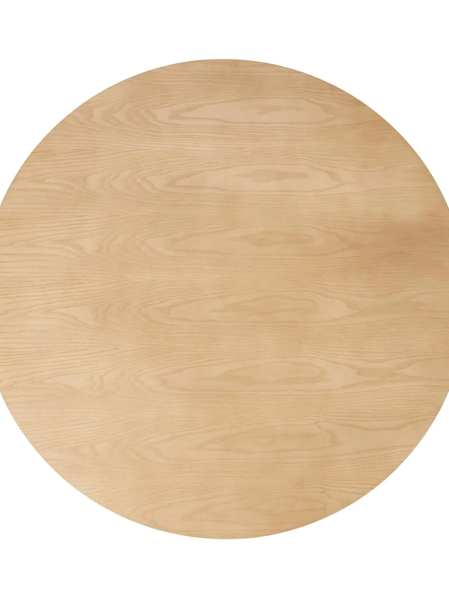 Mesa De Comedor Redonda En Fresno Menorca, O 100 Cm