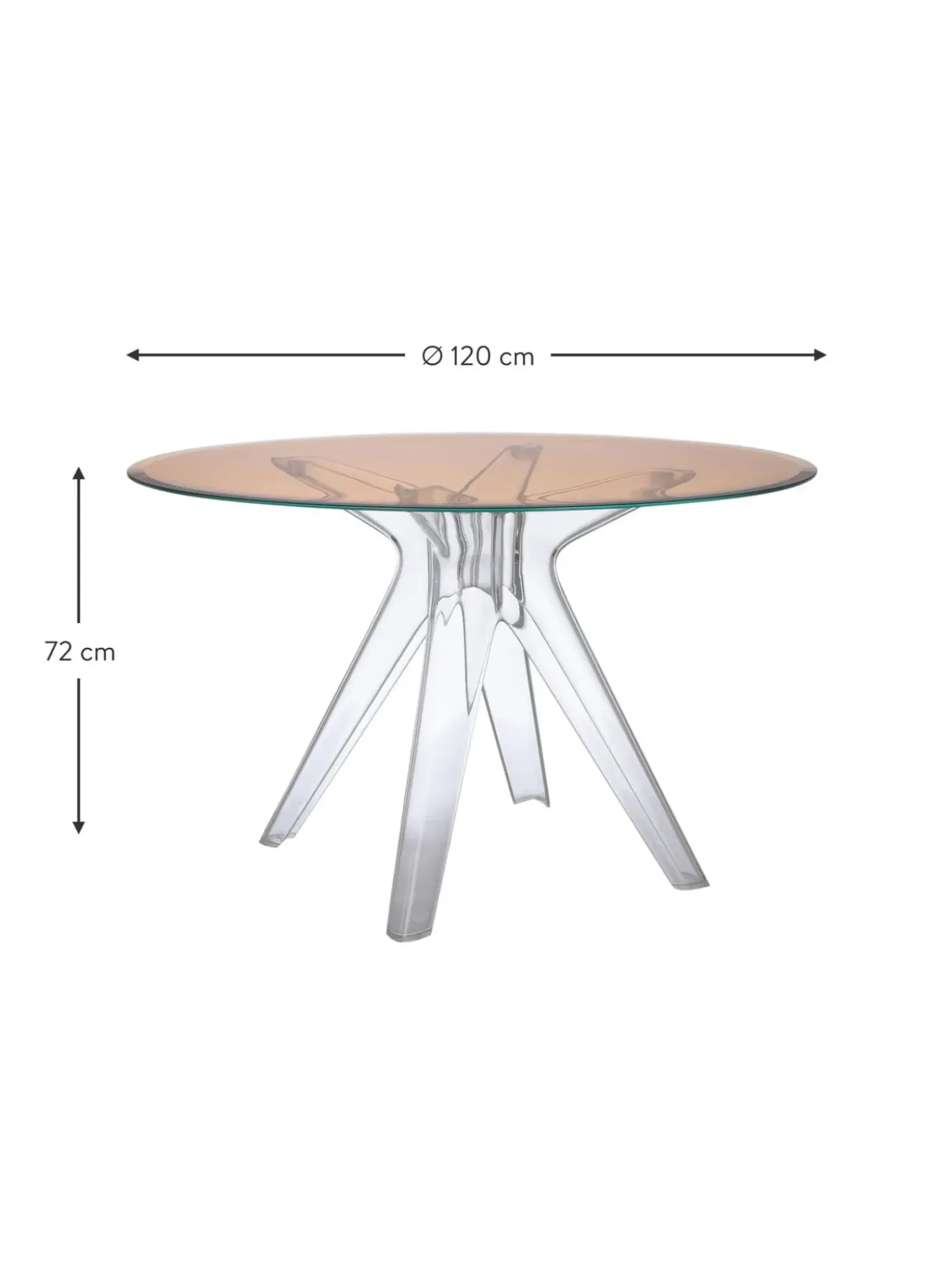 Mesa De Comedor Redonda Sir Gio, O 120 Cm