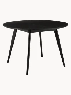 Mesa De Comedor Redondan De Madera De Caucho Yumi, O 115 Cm