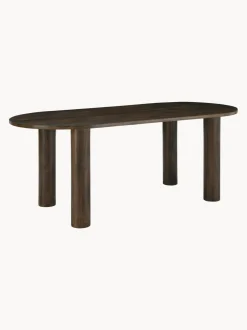 Mesa Ovalada De Madera De Mango Grow