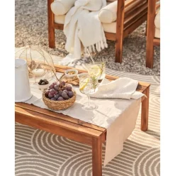 Mesa Para Exterior De Madera De Acacia Bo, 100 X 60 Cm