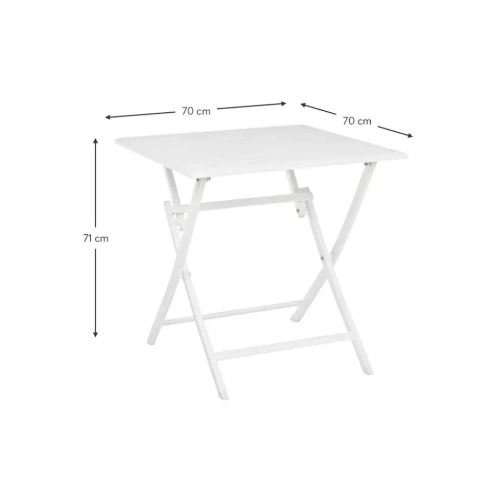 Mesa Plegable Para Exterior Elin, 70 X 70 Cm