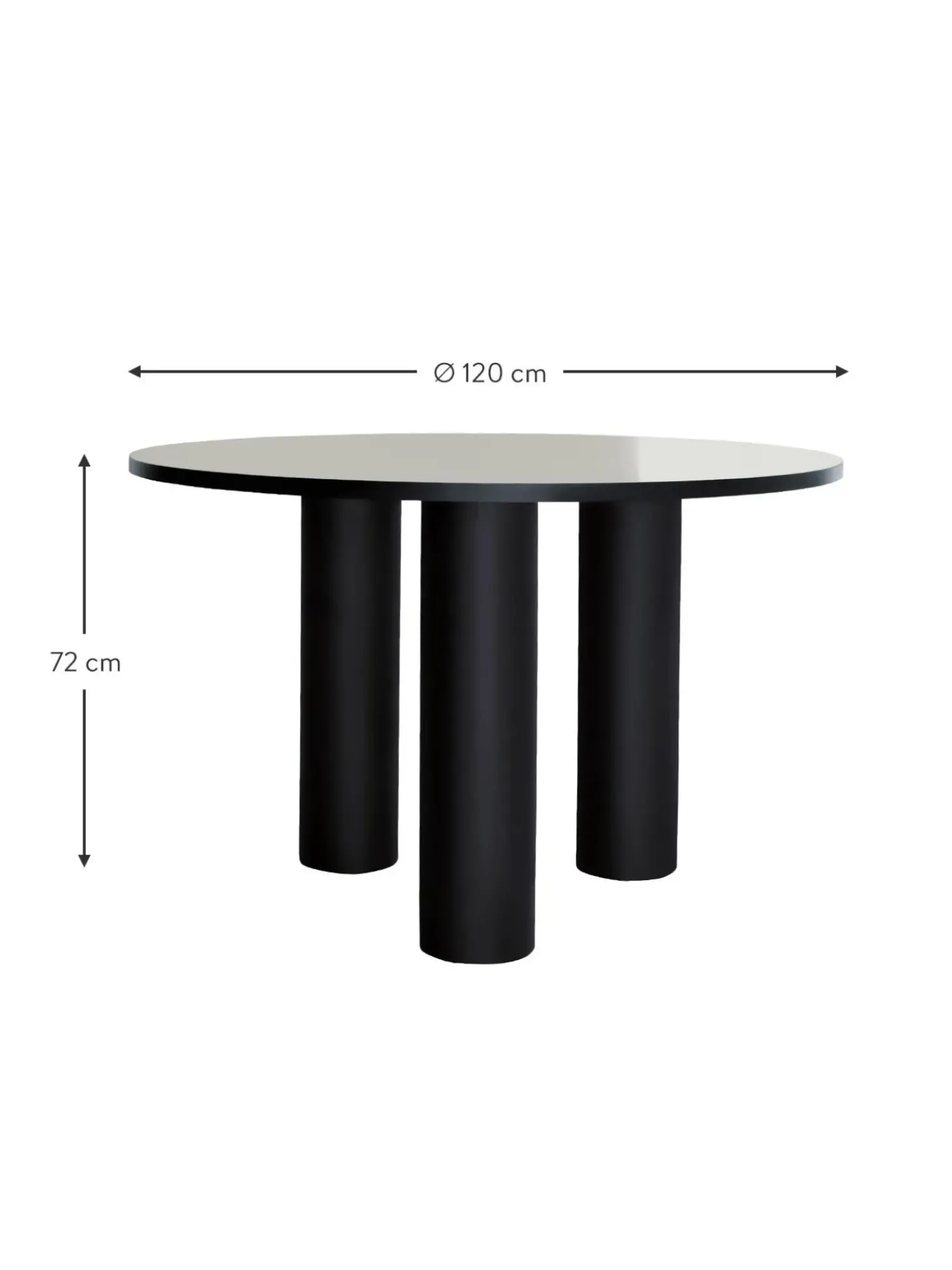 Mesa Redonda De Madera Colette, O 120 Cm