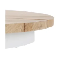 Mesa Redonda Para Exterior Hard & Ellen, Tablero De Madera De Teca