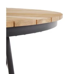 Mesa Redonda Para Exterior De Madera De Teca Hard & Ellen, Tamanos Diferentes