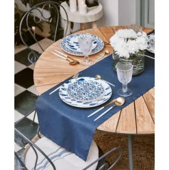 Mesa Redonda Para Exterior De Madera De Teca Hard & Ellen, Tamanos Diferentes