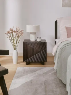 Mesilla De Noche De Madera De Mango Maciza Louis