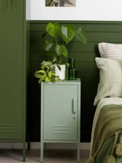 Mesilla De Noche Taquilla De Metal The Shorty, Con Abertura A La Izquierda O Derecha