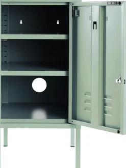 Mesilla De Noche Taquilla De Metal The Shorty, Con Abertura A La Izquierda O Derecha