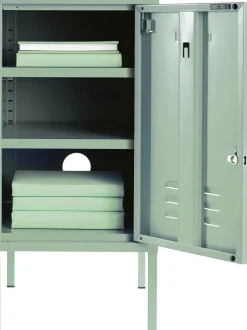 Mesilla De Noche Taquilla De Metal The Shorty, Con Abertura A La Izquierda O Derecha