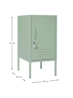 Mesilla De Noche Taquilla De Metal The Shorty, Con Abertura A La Izquierda O Derecha