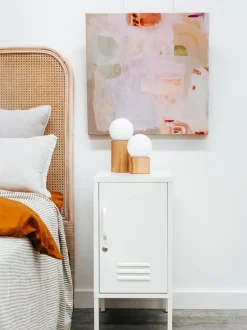 Mesilla De Noche Taquilla De Metal The Shorty, Con Abertura A La Izquierda O Derecha