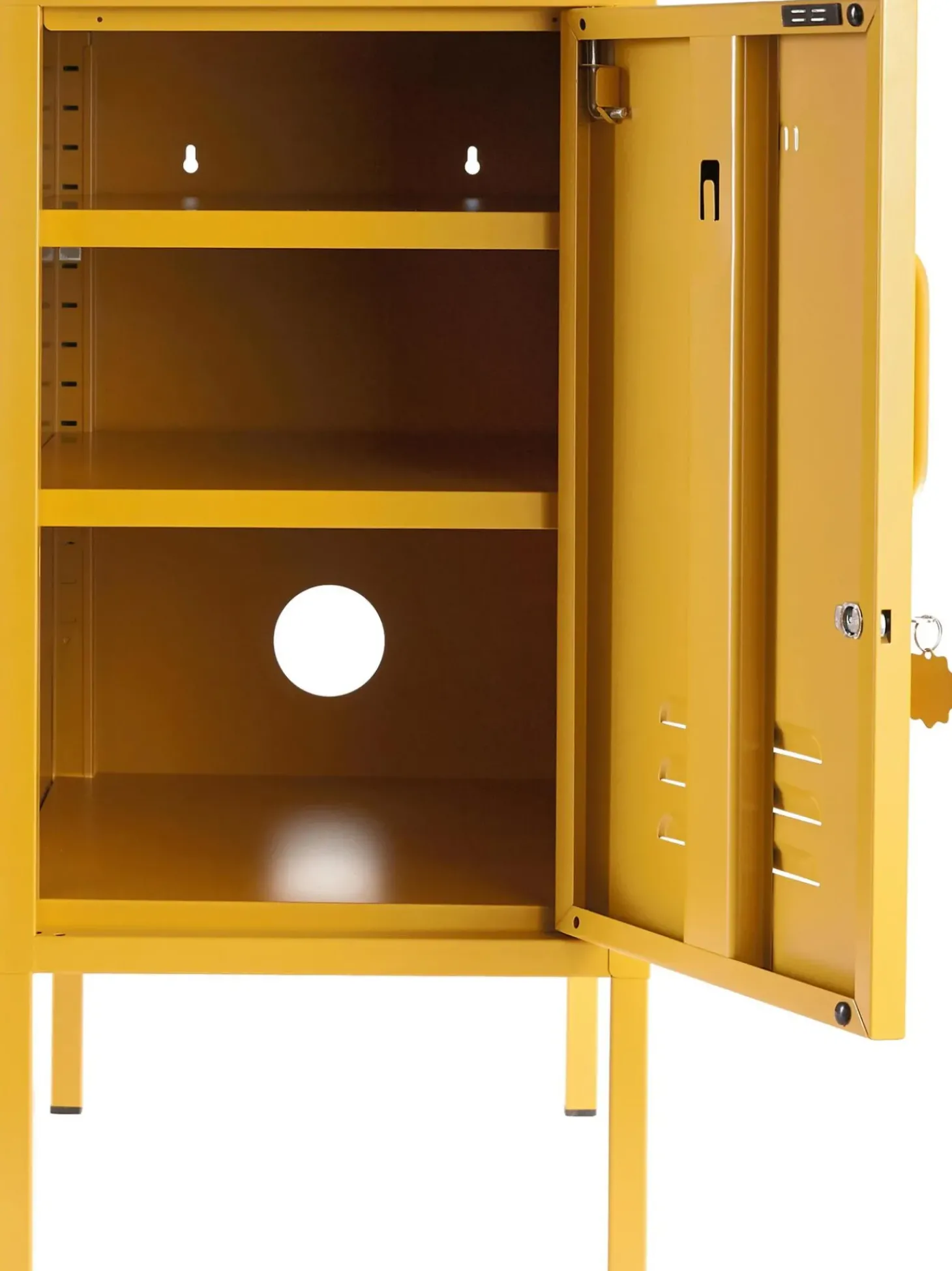 Mesilla De Noche Taquilla De Metal The Shorty, Con Abertura A La Izquierda O Derecha