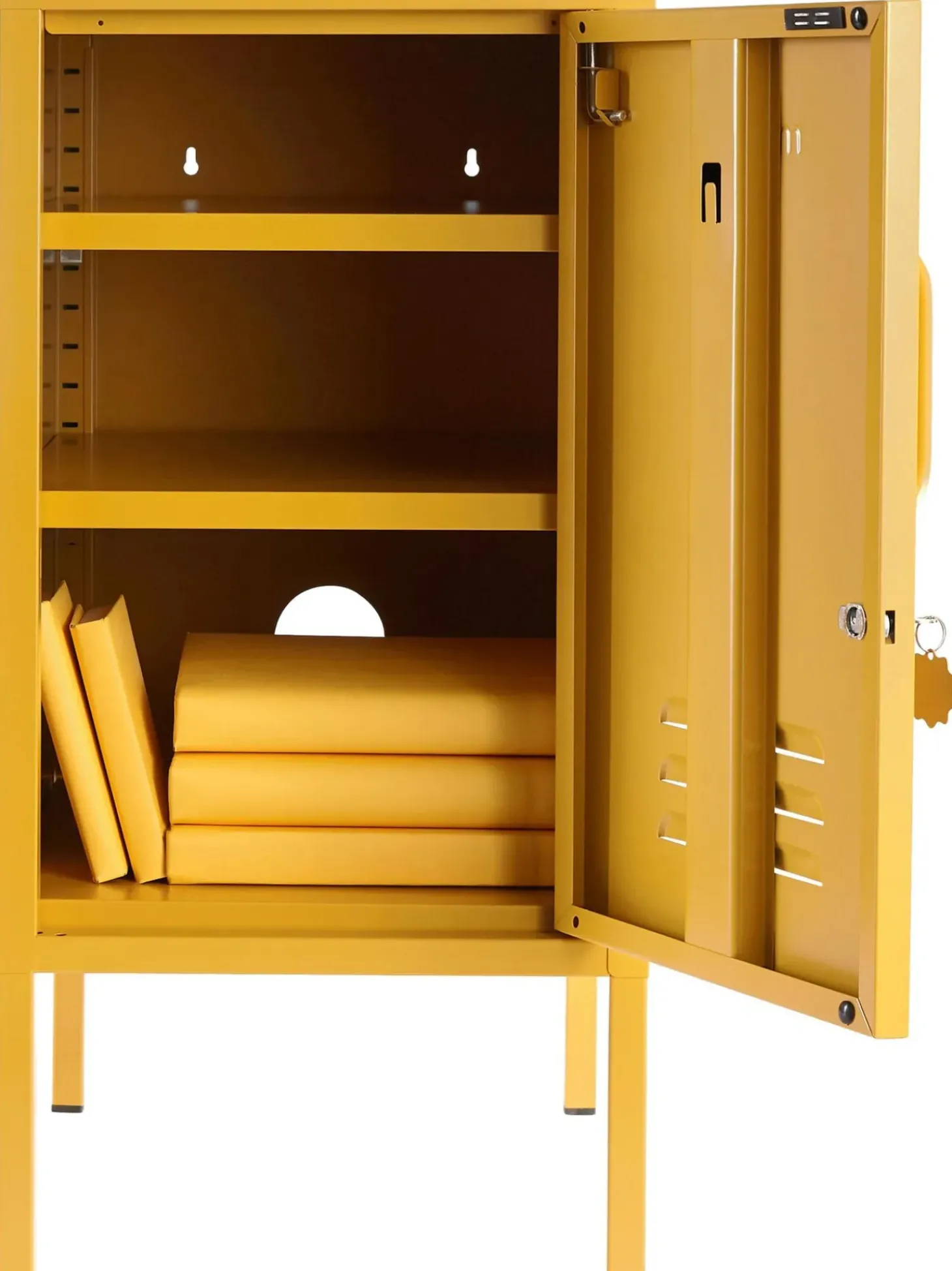 Mesilla De Noche Taquilla De Metal The Shorty, Con Abertura A La Izquierda O Derecha