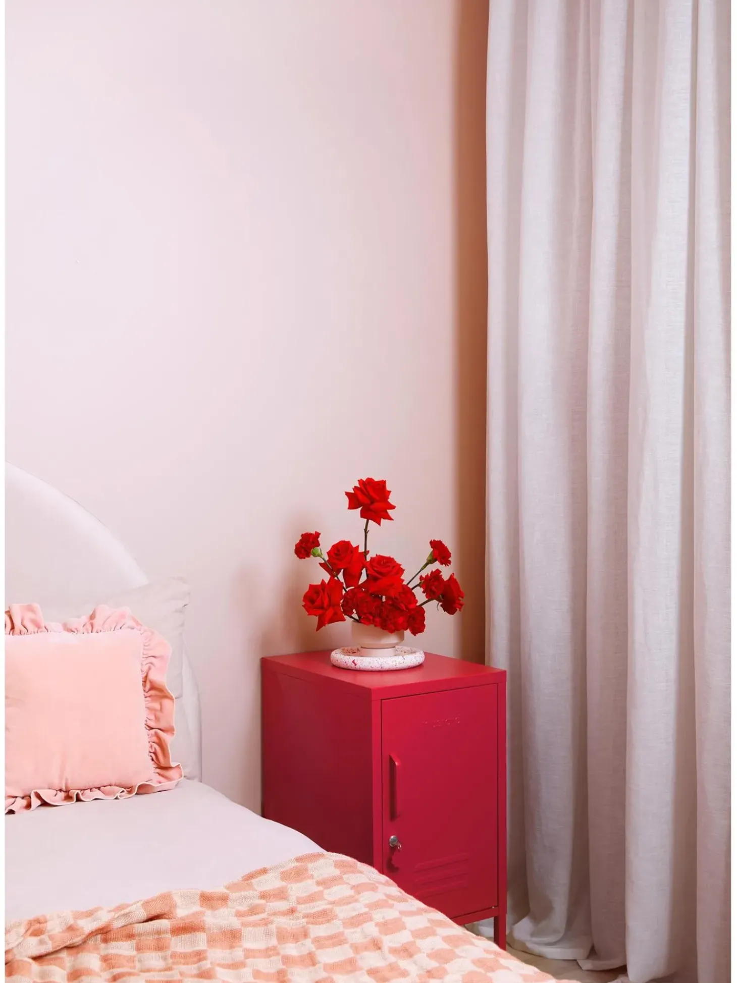 Mesilla De Noche Taquilla De Metal The Shorty, Con Abertura A La Izquierda O Derecha