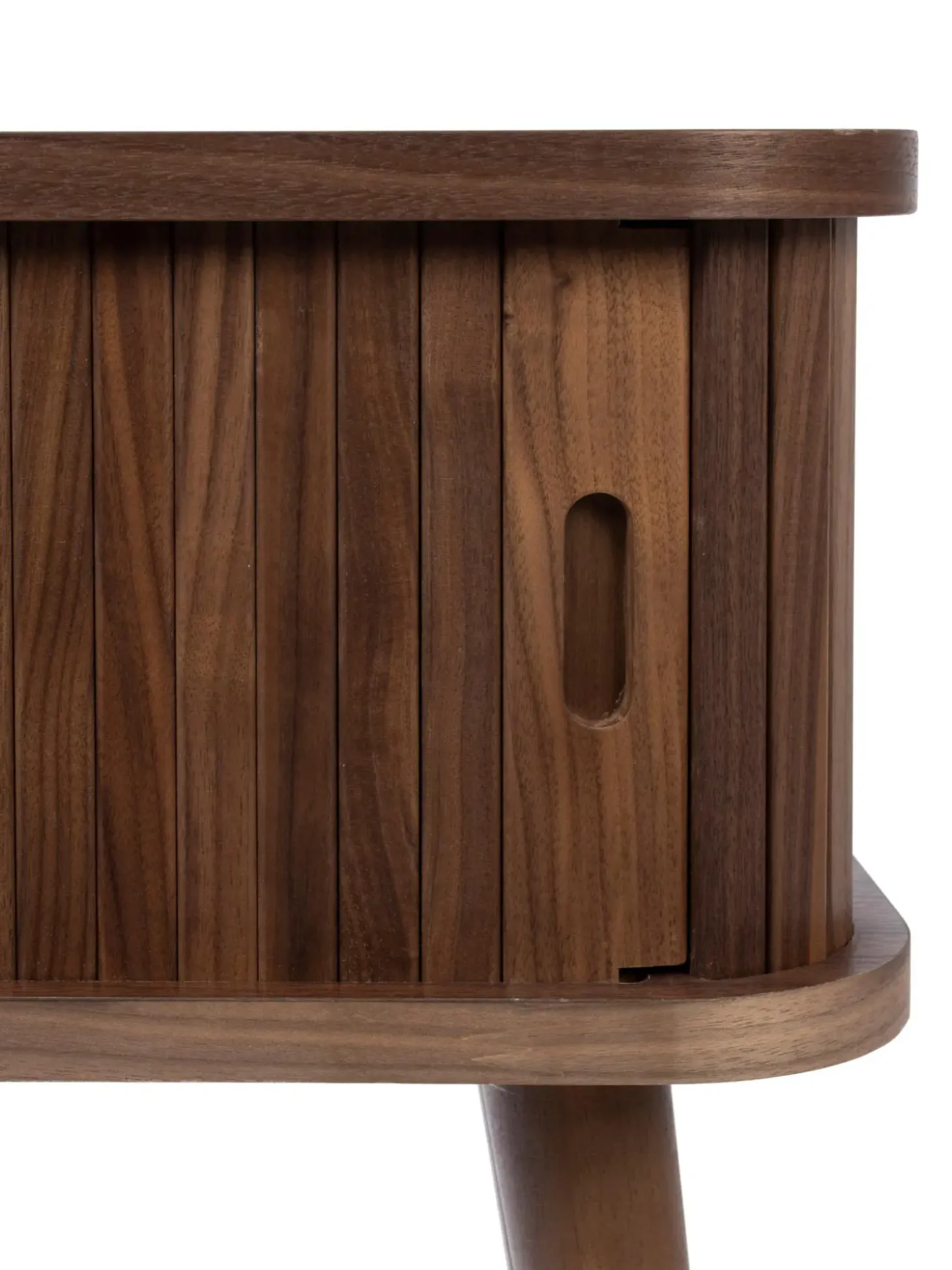 Mesita De Noche De Madera Barbier, Puerta Corredera