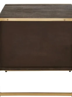 Mesita De Noche De Madera Maciza De Mango Harry