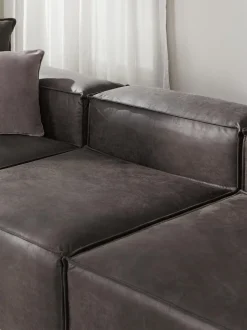 Modulo Central Sofa De Cuero Reciclado Lennon