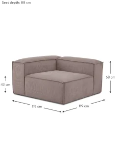 Modulo De Esquina De Pana Sofa Lennon
