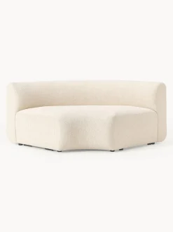 Modulo De Esquina Redondo En Tejido Boucle Sofa Sofia
