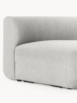 Modulo De Esquina Redondo En Tejido Boucle Sofa Sofia