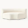 Modulo De Esquina Redondo En Tejido Boucle Sofa Sofia