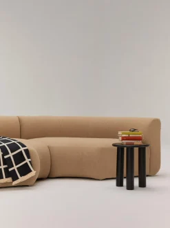 Modulo De Esquina Redondo En Tejido Boucle Sofa Sofia