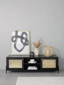 Mueble De Tv Con Tejido Vienes Vienna