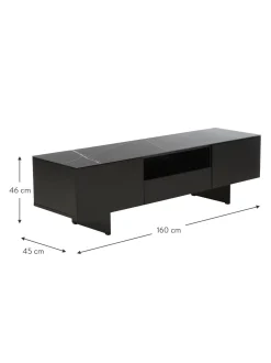 Mueble De Tv Fione, Con Tablero En Efecto Marmol