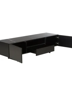 Mueble De Tv Fione, Con Tablero En Efecto Marmol