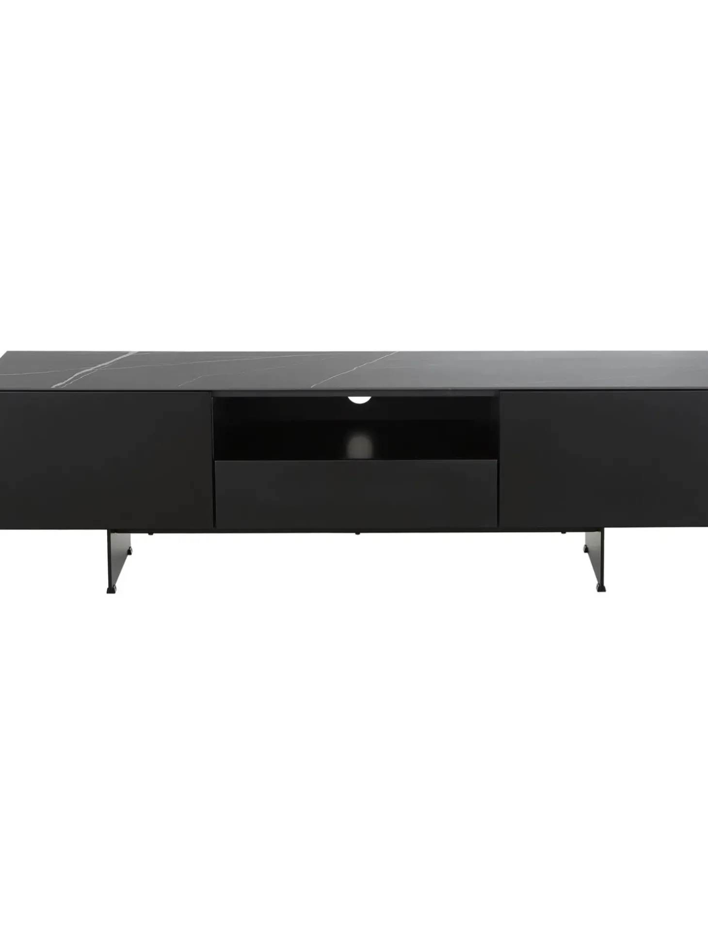 Mueble De Tv Fione, Con Tablero En Efecto Marmol
