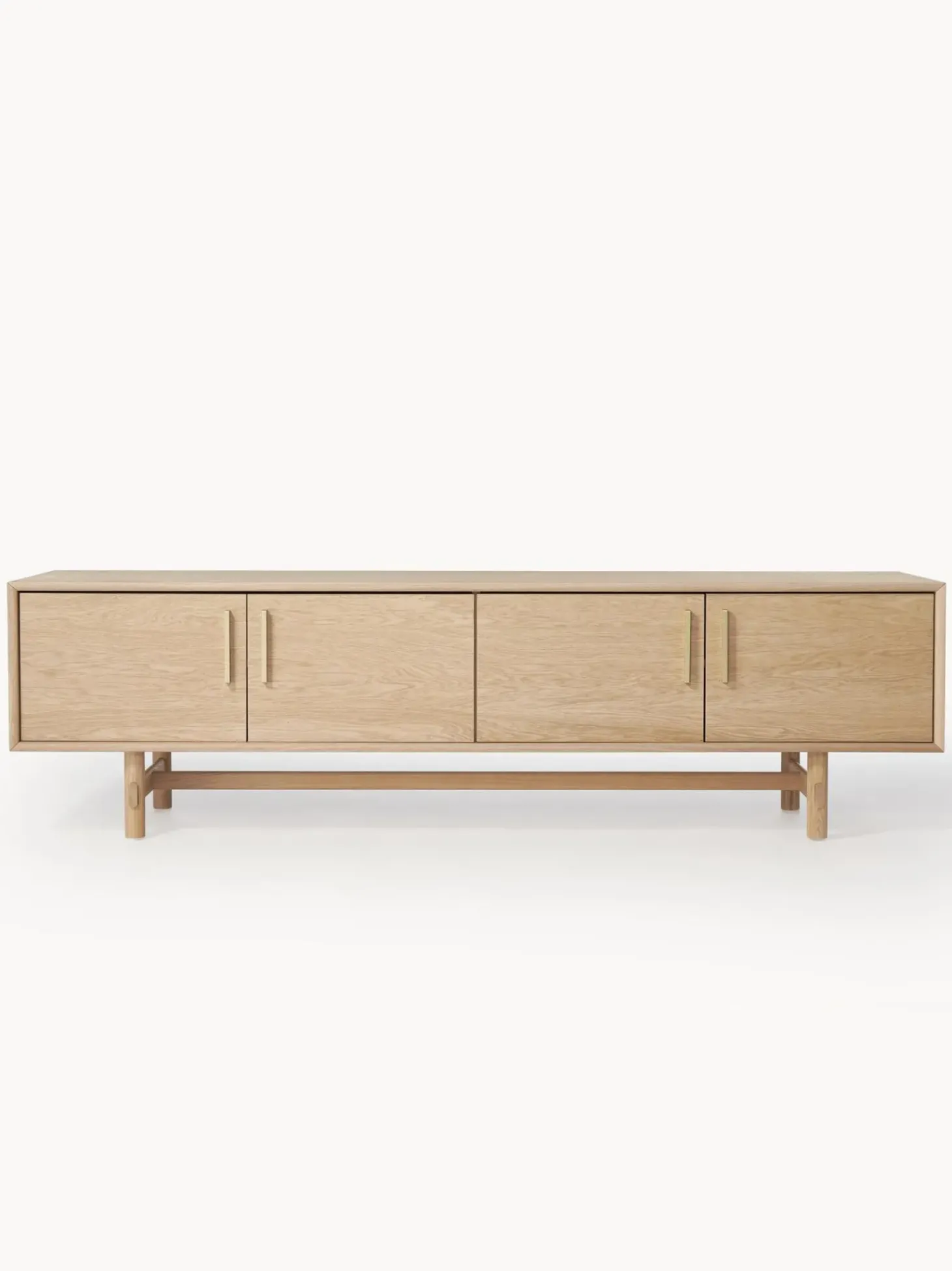 Mueble Tv Con Puertas De Roble Diana