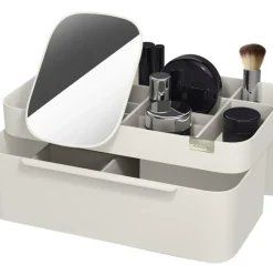 Organizador De Cosmeticos Con Cierre Magnetico Y Espejo Viva