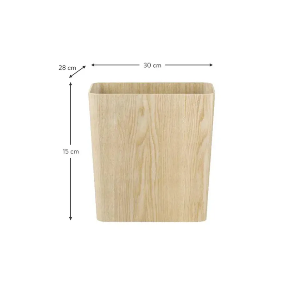Papelera De Madera Wilo