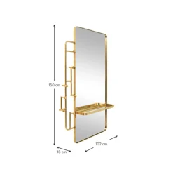 Perchero De Pared Con Espejo Tristan