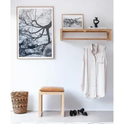 Perchero De Pared De Bambu Rib, Tamanos Diferentes